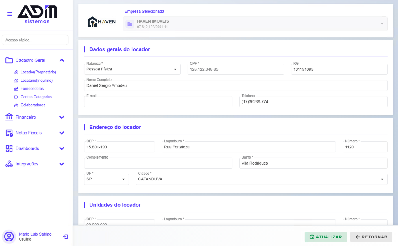 Locador ADM Sistemas